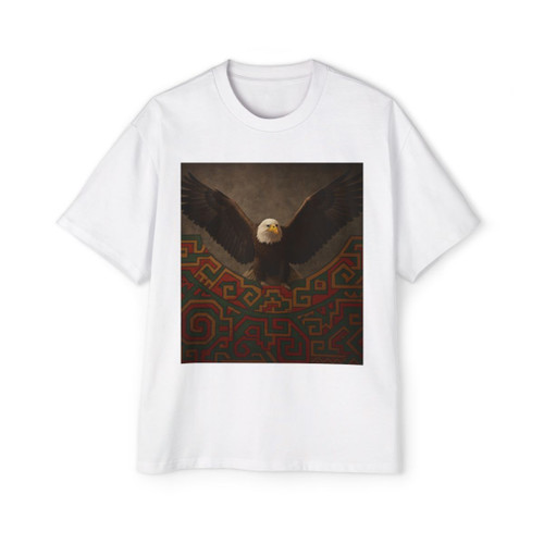 Eagle Warrior Spirit - Men's Heavy Oversized Tee