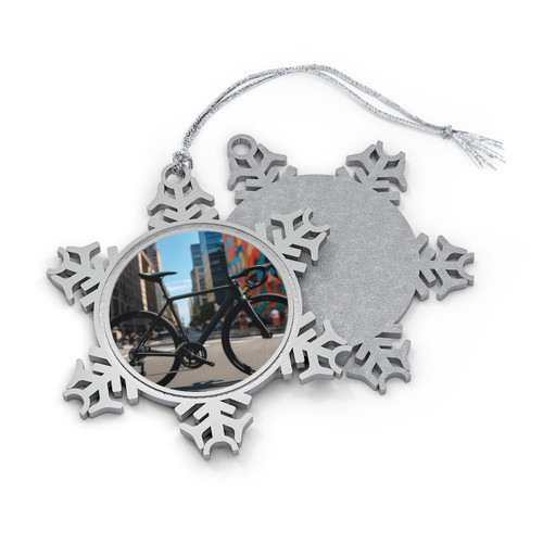 Urban Escape - Pewter Snowflake Ornament