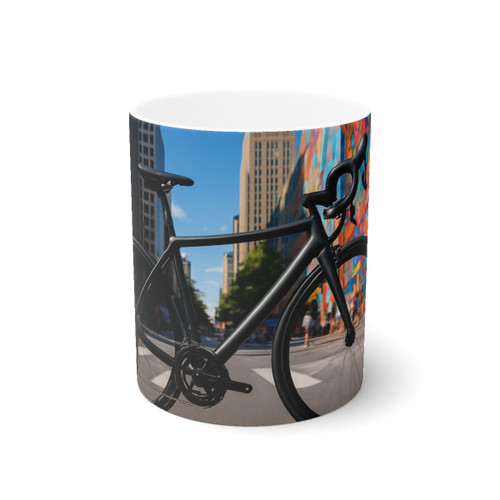 Urban Escape - White Ceramic Mug, 11oz and 15oz
