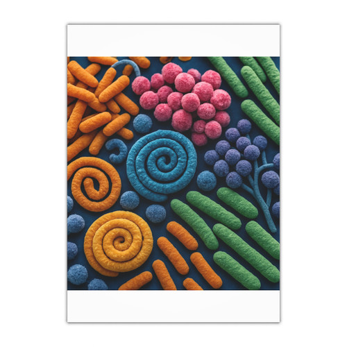 Microbial Cosmos - Gift Wrapping Paper Sheets, 1pc