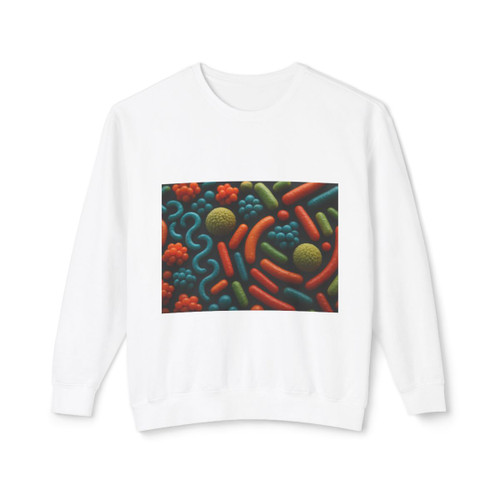 Microbial Cosmos - Unisex Lightweight Crewneck Sweatshirt