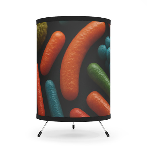 Microbial Cosmos - Tripod Lamp with High-Res Printed Shade, US\CA plug Microbial Cosmos - Tripod Lamp with High-Res Printed Shade, US\CA plug