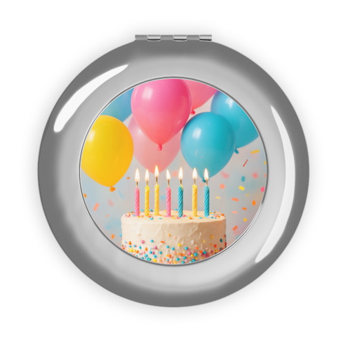 Joyful Birthday Bash - Compact Travel Mirror