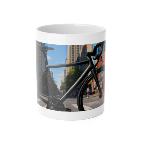 Urban Escape - White Ceramic Mug, 11oz