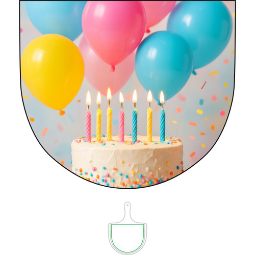 Joyful Birthday Bash - Bamboo Pizza Board (Engraving)