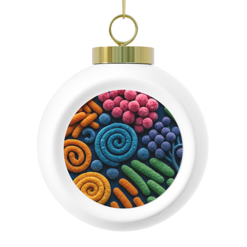 Microbial Cosmos - Christmas Ball Ornament