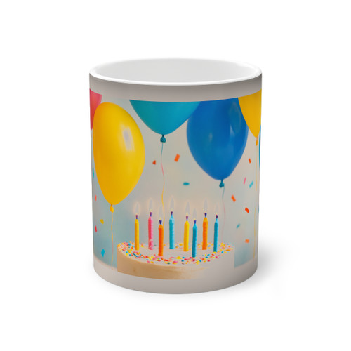 Joyful Birthday Bash - Color-Changing Mug, 11oz