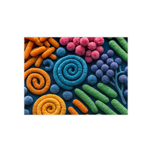 Microbial Cosmos - Ceramic Photo Tile