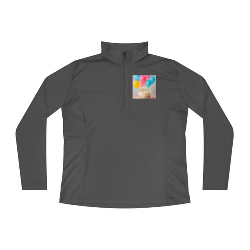 Joyful Birthday Bash - Ladies Quarter-Zip Pullover