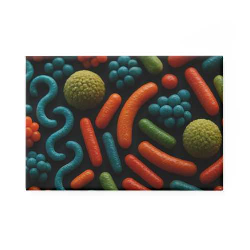 Microbial Cosmos - Button Magnet, Rectangle (1 & 10 pcs)