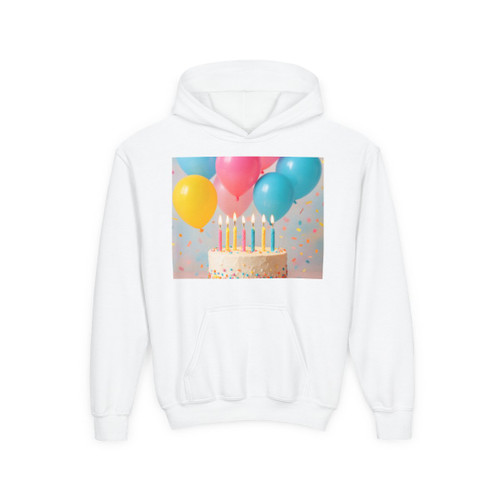 Joyful Birthday Bash - Youth Heavy Blend Hooded Sweatshirt