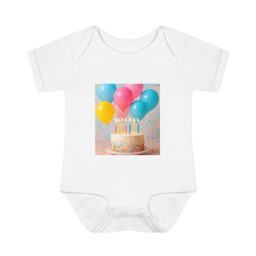 Joyful Birthday Bash - Infant Baby Rib Bodysuit