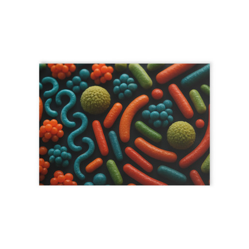 Microbial Cosmos - Holiday Cards (One-sided print)