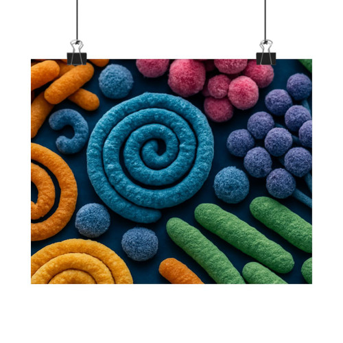 Microbial Cosmos - Matte Horizontal Posters