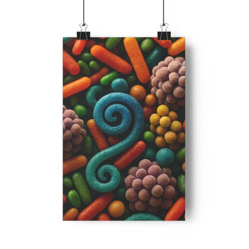 Microbial Cosmos - Paper Poster