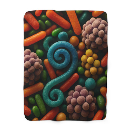 Microbial Cosmos - Sherpa Fleece Blanket