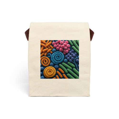 Microbial Cosmos - Canvas Lunch Bag With Strap