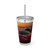 Speed and Elegance - Sunsplash Tumbler with Straw, 16oz