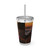 Speed and Elegance - Sunsplash Tumbler with Straw, 16oz