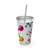 Molecular Harmony - Sunsplash Tumbler with Straw, 16oz