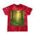 Misty Dawn Over Ancient Redwood Forest - Tie-Dye Tee, Crystal