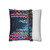 Tokyo Neon Streets - Square Poly Canvas Pillowcase
