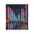 Tokyo Neon Streets - Velveteen Microfiber Blanket (Two-sided print)