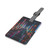 Tokyo Neon Streets - Saffiano Polyester Luggage Tag, Rectangle