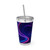 Digital Dreamscape - Sunsplash Tumbler with Straw, 16oz