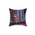 Tokyo Neon Streets - Faux Suede Square Pillow