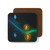 Digital Currency Wave - Hardboard Back Coaster
