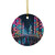 Tokyo Neon Streets - Decorative Ceramic Ornaments, Double-Sided (1pc, 3pcs, 5pcs, 10pcs)