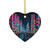 Tokyo Neon Streets - Ceramic Ornaments, 2-Side Print, (1pc, 3pcs, 5pcs, 10pcs)
