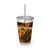 Flavorful Journeys - Sunsplash Tumbler with Straw, 16oz