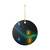 Digital Currency Wave - Ceramic Decoration Ornament, (1pc)