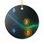Digital Currency Wave - Ceramic Decoration Ornament, (1pc)