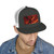 Golden Ember Serpent - 5 Panel Trucker Cap (Embroidery)