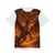 Golden Ember Serpent - Unisex Cut & Sew Tee (AOP)