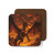Golden Ember Serpent - Hardboard Back Coaster