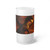 Golden Ember Serpent - Frosted Glass Beer Mug