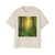 Misty Dawn Over Ancient Redwood Forest - Men's Heavy Oversized Tee