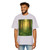 Misty Dawn Over Ancient Redwood Forest - Men's Heavy Oversized Tee