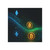 Digital Currency Wave - Square Magnet