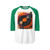 Groovy Vinyl Escape - Unisex Three-Quarter Sleeve Raglan Shirt