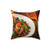 Flavorful Journeys - Faux Suede Square Pillow