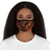 Golden Ember Serpent - Fitted Polyester Face Mask