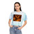 Golden Ember Serpent - Women's Tie-Dye Crop Tee