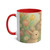 Bunny Blossom Parade - Two-Tone Coffee Mugs, 11oz