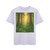 Misty Dawn Over Ancient Redwood Forest - Men's Acid Washed Heavy Oversize Tee
