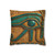 Mystical Eye of Horus - Square Poly Canvas Pillowcase